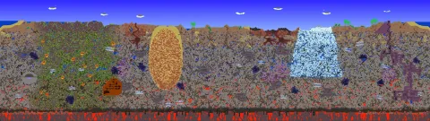 Map of No Traps world, seed 1004917742